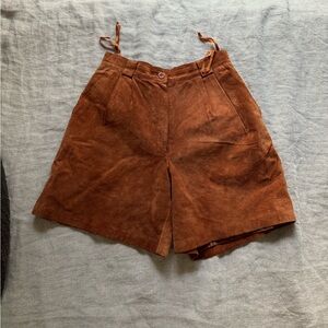 Suede shorts